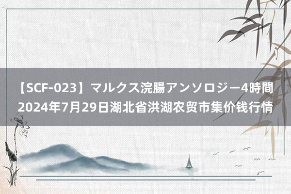 【SCF-023】マルクス浣腸アンソロジー4時間 2024年7月29日湖北省洪湖农贸市集价钱行情