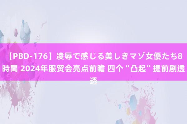 【PBD-176】凌辱で感じる美しきマゾ女優たち8時間 2024年服贸会亮点前瞻 四个“凸起”提前剧透