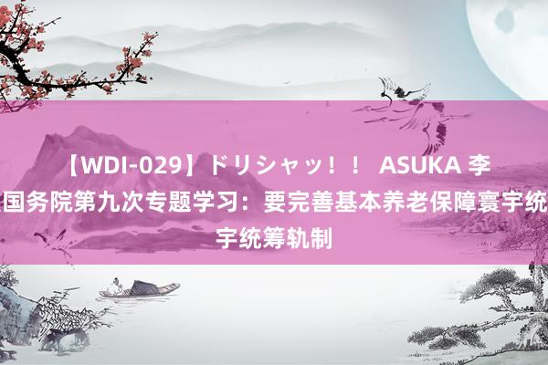 【WDI-029】ドリシャッ！！ ASUKA 李强主握国务院第九次专题学习：要完善基本养老保障寰宇统筹轨制